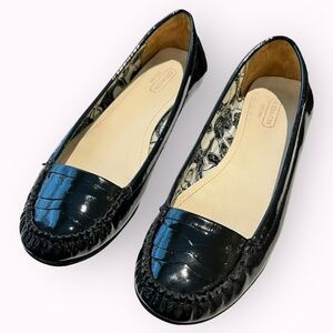 COPY - COPY - Coach flats size 8 women flat black patent leather ballerina Flats